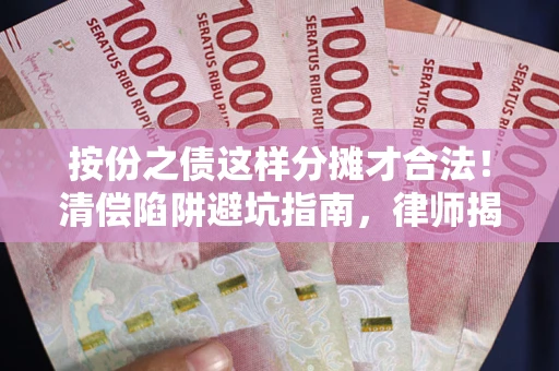 北京按份之债这样分摊才合法！清偿陷阱避坑指南，律师揭秘关键条款