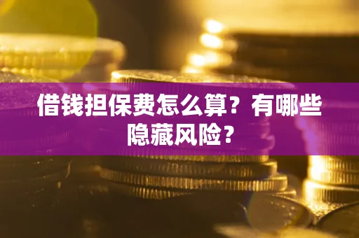 北京借钱担保费怎么算？有哪些隐藏风险？