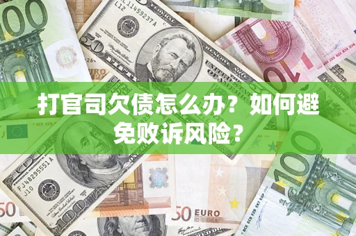 北京打官司欠债怎么办？如何避免败诉风险？