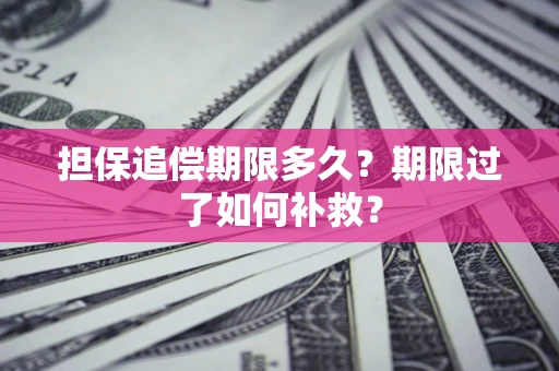 北京担保追偿期限多久？期限过了如何补救？