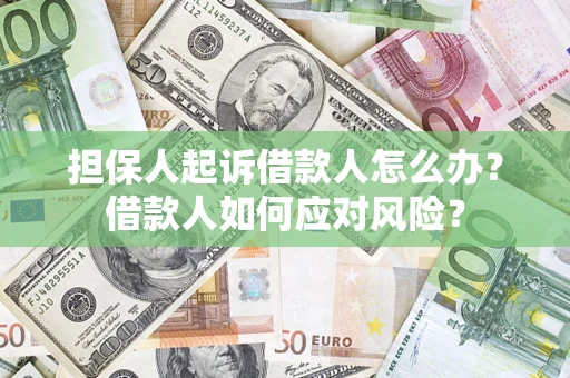 北京担保人起诉借款人怎么办？借款人如何应对风险？