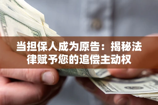 北京当担保人成为原告:揭秘法律赋予您的追偿主动权 北京当担保人成为原告:揭秘法律赋予您的追偿主动权