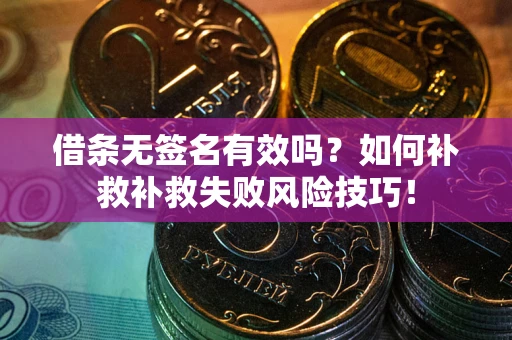 北京借条无签名有效吗？如何补救补救失败风险技巧！