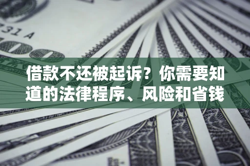 北京借款不还被起诉？你需要知道的法律程序、风险和省钱技巧
